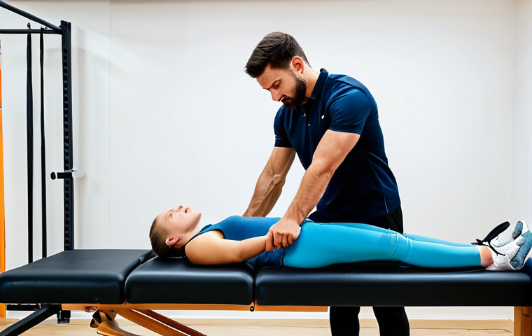 스포츠재활 전문가가 알아야 할 법적 책임 - **

"A fully clothed sports rehabilitation specialist in a professional setting, like a modern physi...