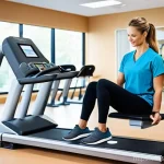 Home 6 스포츠재활 교육기관 선택 기준 - **Prompt:** A dynamic scene inside a bright, state-of-the-art sports rehabilitation clinic. A highly...